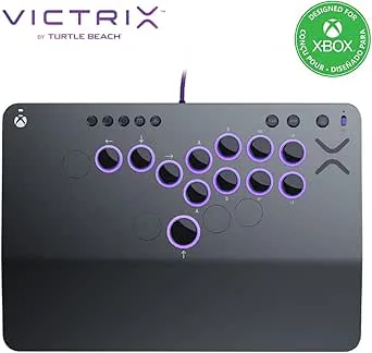 Turtle Beach Victrix Pro KO Leverless All Button Fight Stick, Officially Licensed for Xbox Series X|S, Xbox One, Windows 10/11 PC, Customizable eSports Tournament Ready Controller, Gray