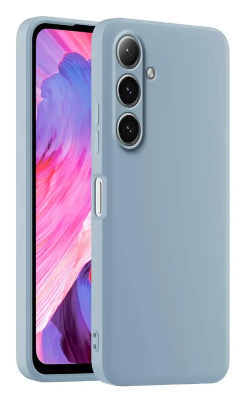 Samsung Galaxy S25 silikonskal, rökblå