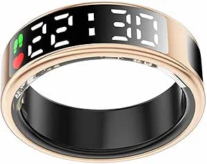 LXIXMQWT Fitness Tracker Ring for Män Kvinnor Temperatur