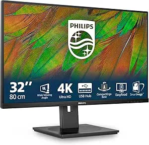 PHILIPS 3000-serien 32B1N3800/00 datorskärm 81,3 cm (32") 3840 x 2160 pixlar 4K Ultra HD LCD Svart