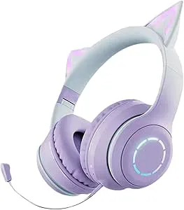 Generic RGB Cat Ear-hörlurar