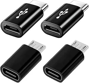 Mepsies Micro USB till USB C Adapter 4-Pack
