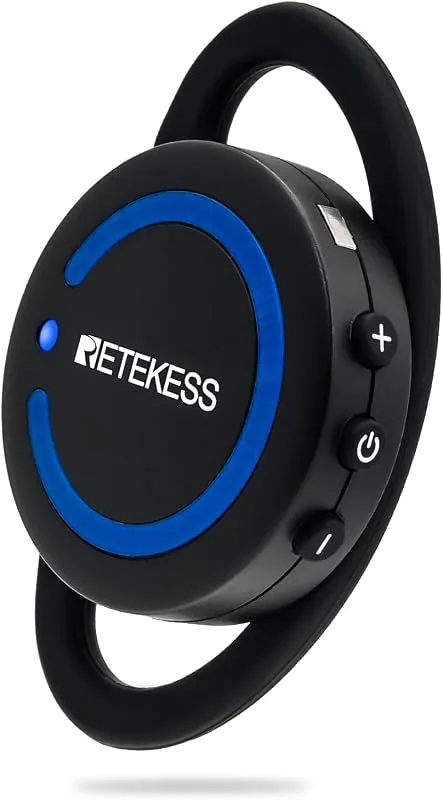 Retekess TT126 Mikrofonsystem för Turistguide, tvåvägs turistguide headset för fabrik (1 TX 5 RX, 20 mottagare)