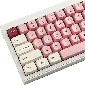 Sunzit PBT Keycaps 173 Tangenter YMK Profil Rosa Vita