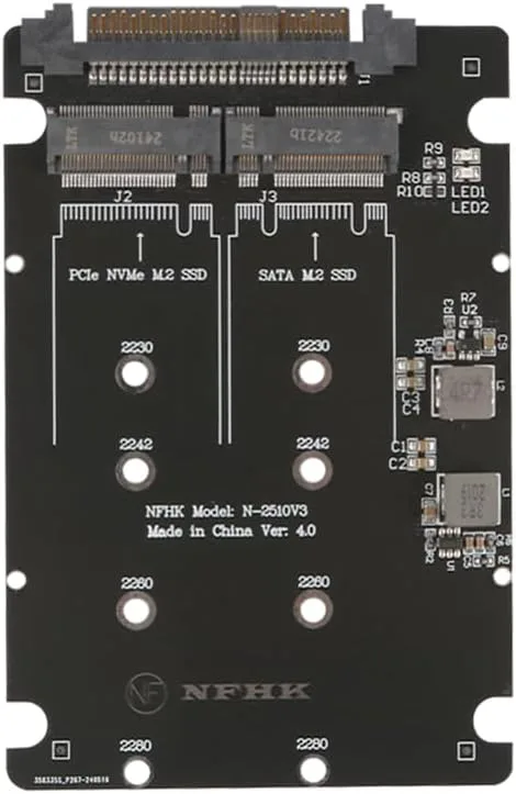 Sarini SFF-8639 NVMe U.2 till M.2 SATA PCIe