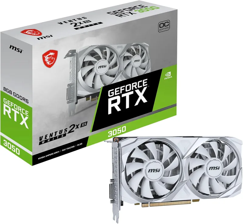 MSI GeForce RTX 3050 Ventus 2X XS OC White 8GB