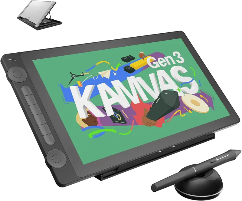 Huion Kamvas 16 Gen 3 2,5K QHD grafisk bricka med display
