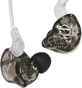 QJF KZ-Dawn-Black No Mic KZ Dawn IEM hörlurar för musiker