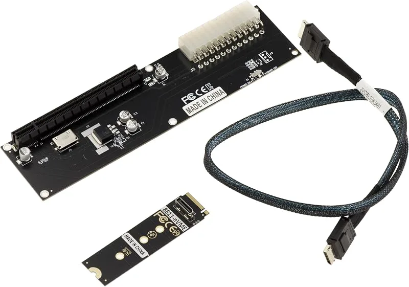 KALEA-INFORMATIQUE M2 NVMe M Key till PCIe 16x Gen 4.0 32G konverteringsplatta