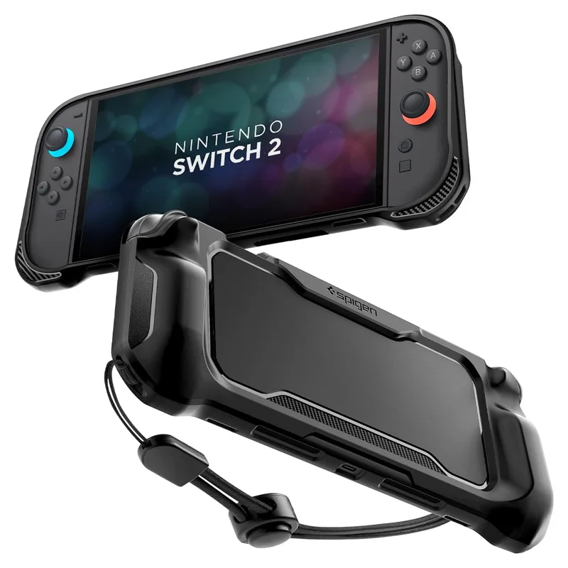 Spigen Rugged Armor fodral för Nintendo Switch 2, matt svart