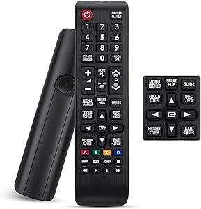 Fjärrkontroll för Samsung TV BN59-01175N med uppdaterat smart chip, universell kompatibel med 3D HDTV UHD LCD LED smarta TV-apparater, långdistansöver