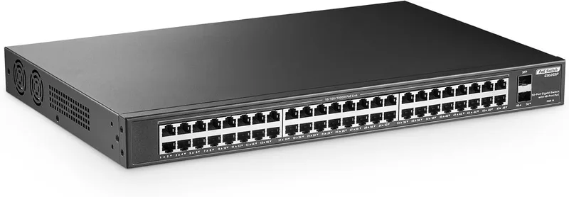 YuLinca 48 Port Gigabit PoE-omkopplare