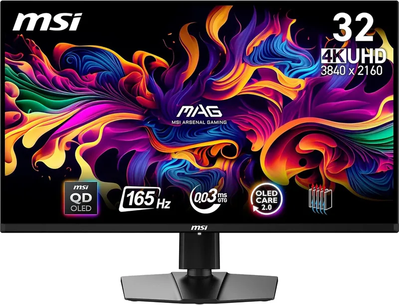 MSI MAG 321CUP QD-OLED böjd skärm 31,5", 4K