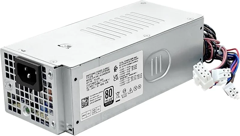 Uppgraderad AC240EBS-00 PCL008 240 W strömförsörjning PSU kompatibel med Dell Optiplex 3900MT 3901MT 3990MT 3991MT 3000M