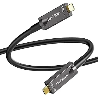 fullvärdig glasfiber USB-C videokabel
