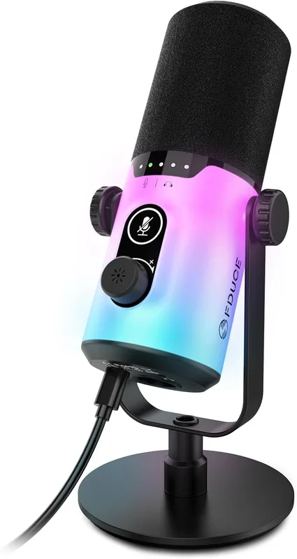 FDUCE USB/XLR Gaming Dynamic Microphone för Podcast-inspelning
