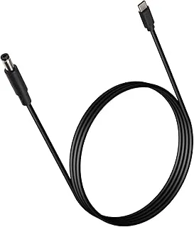 Greluma 1 Styck 1 m USB C till DC 5,5 mm x 2,1 mm strömladdningssladd för bärbar dator (5521), 20V USB Typ C haningång till DC 5,5 x 2,1 mm strömladdn