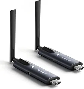 Trådlös HDMI-sändare och 2-mottagare Lemorele