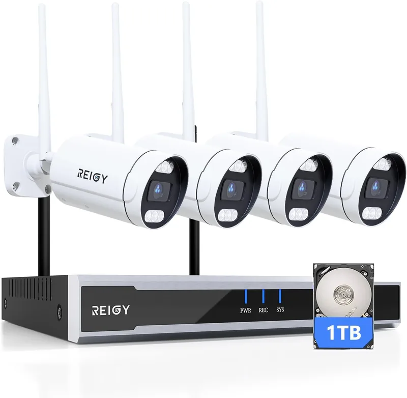 REIGY 5MP Säkerhetskamera CCTV Set WIFI