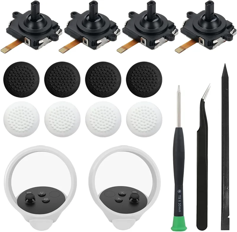 4-pack joystick modul ersättning för Oculus Quest 2 kontroller/meta Quest VR-kontroll