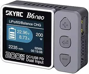 SKYRC B6neo RC-batteriladdare 10 A Bly, LiFePO, LiHV, LiIon, LiPo, NiCd, NiMH