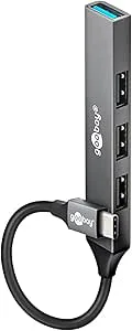 goobay 4-port USB C 3.2 hub slim/flera kontakter
