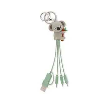 Legami - Koala-kabel med flera länkade uppladdningskablar med nyckelring