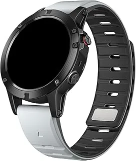 22 mm 26 mm silikonrem, for Garmin Fenix ​​E 8 7 Pro 7X 6X 5X 5Plus Quick Fit Sportarmband(Light Gray,26mm(Epix Pro 51mm))