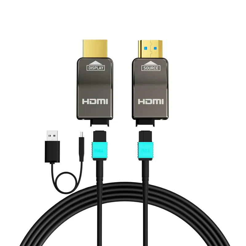 Ruipro 8K Avtagbar ren fiberoptisk armerad HDMI 2.1-kabel