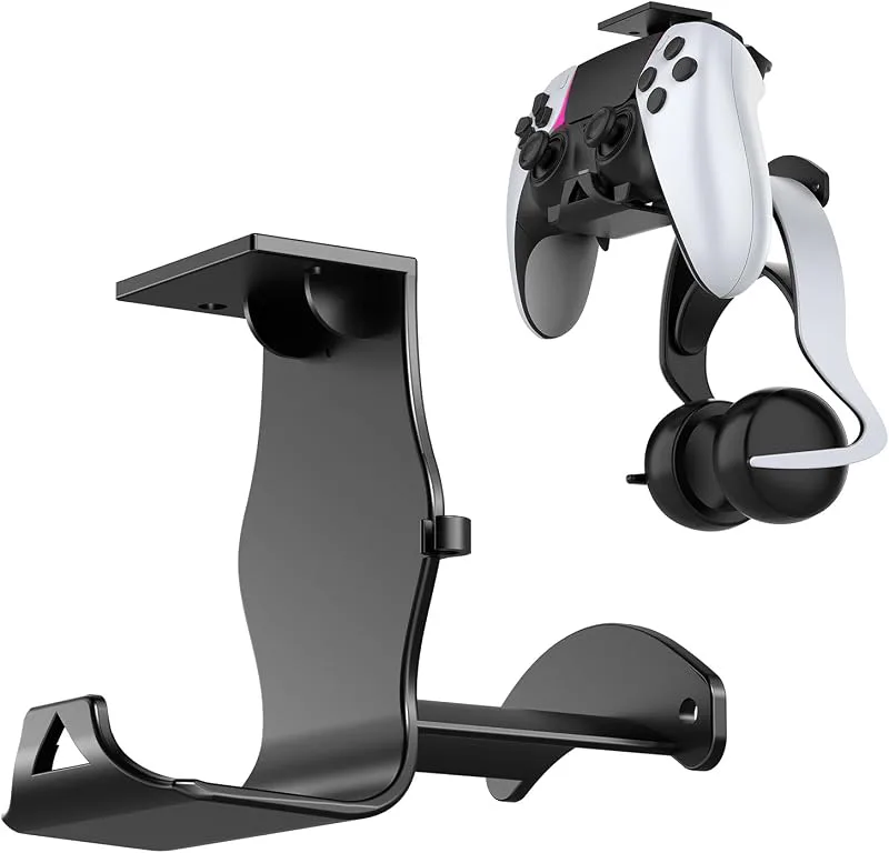 Hörlurshållare Headsetstativ Hörlursställ för PS5 PRO för PS4 för xbox för Switch universellt grepp headset under bord/vägg dubbelt bruk förvaringsstativ