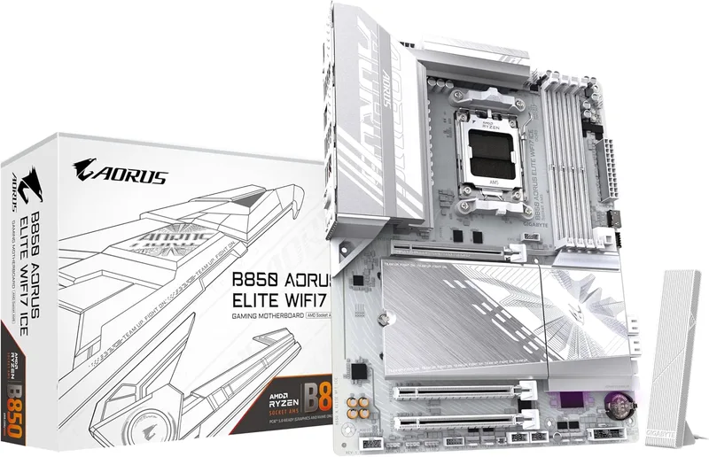 GIGABYTE B850 AORUS ELITE WIFI7 ICE moderkort