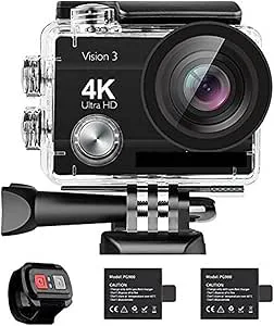 Vattentät 4K actionkamera 16MP Vision 3