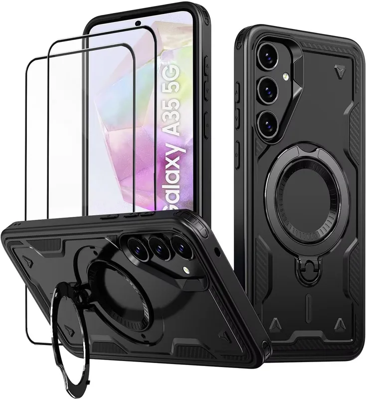 Mobilskal till Samsung Galaxy A35 med Blå fjärillar motiv