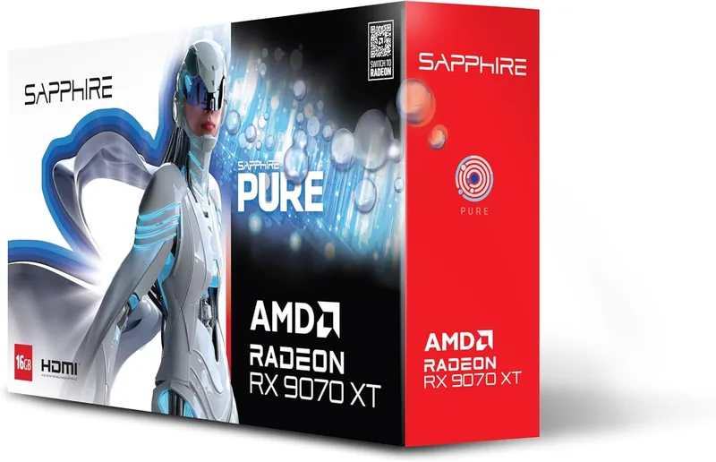 Sapphire Radeon RX 9070 XT Pure Gaming OC grafikkort 16 GB