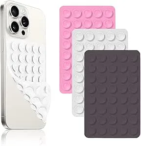 Vilbocr 3 stycken mobiltelefonhållare sugkopp