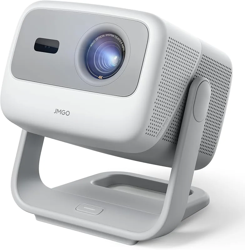 JMGO N1S 4K Miniprojektor, Trippellaser, 1100 ISO lumen, Omedelbar Gimbal Autofokus, Google TV, Netflix, 110% BT.2020, H