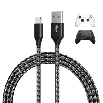 MMOBIEL Micro-USB-Kabel från Xbox 3m Nylonflätad USB-A