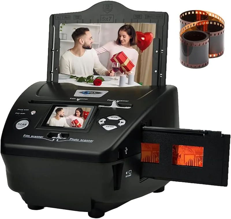 Film- och diabildskanner med 4,3-tums LCD-skärm