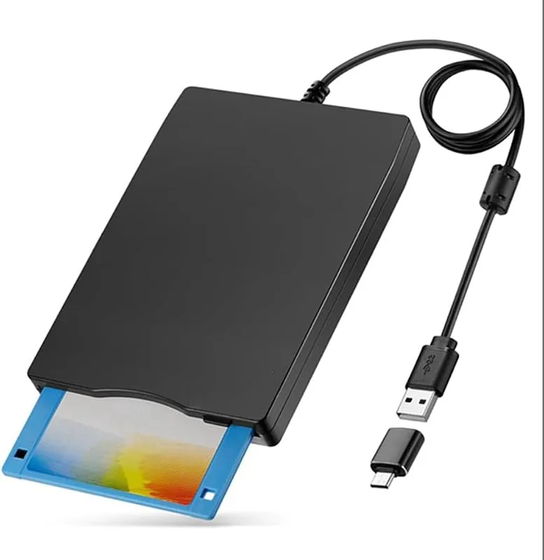 Diskettläsare 3,5 tum extern USB typ A & C