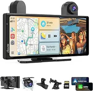 CARPURIDE W903S bärbar trådlös Carplay och Android-bil