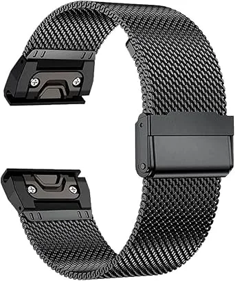 Band i rostfritt stål for Garmin Watch Fenix ​​8 E 6 6x 7 7x Pro 5 5x Plus 5s 6s 20/22/26 mm Armbands i metall