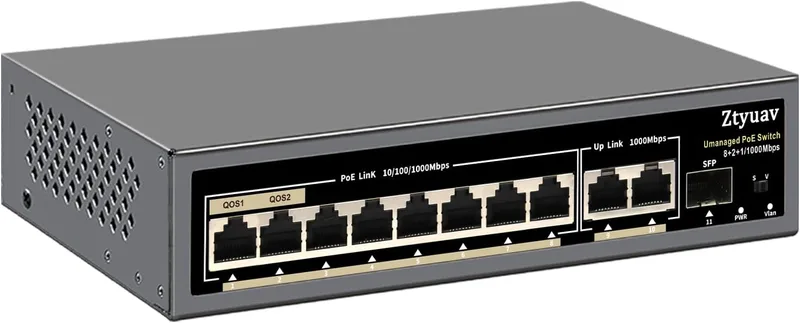 Ohanterad PoE-switch