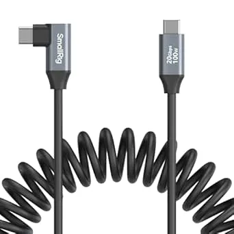 SMALLRIG USB C to USB C Coiled Data Cable