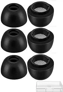 Rhinenet Galaxy Buds 3 Pro memory foam pads premium ljudisolering ersättningsskumkuddar för Galaxy Buds 3 Pro SM-R630 passar i laddningsfodral, 3
