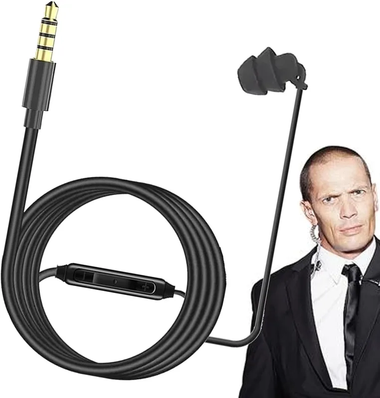 Ensidig trådbunden hörlurar, in-ear-hörlurar på sidan