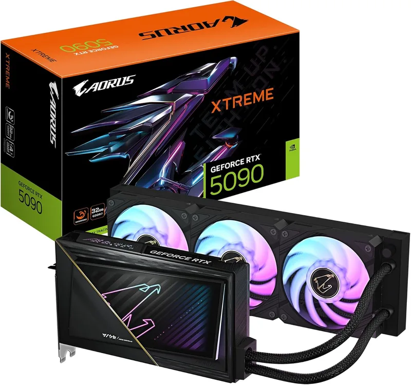 Gigabyte AORUS GeForce RTX 5090 XTREME WATERFORCE 32G grafikkort