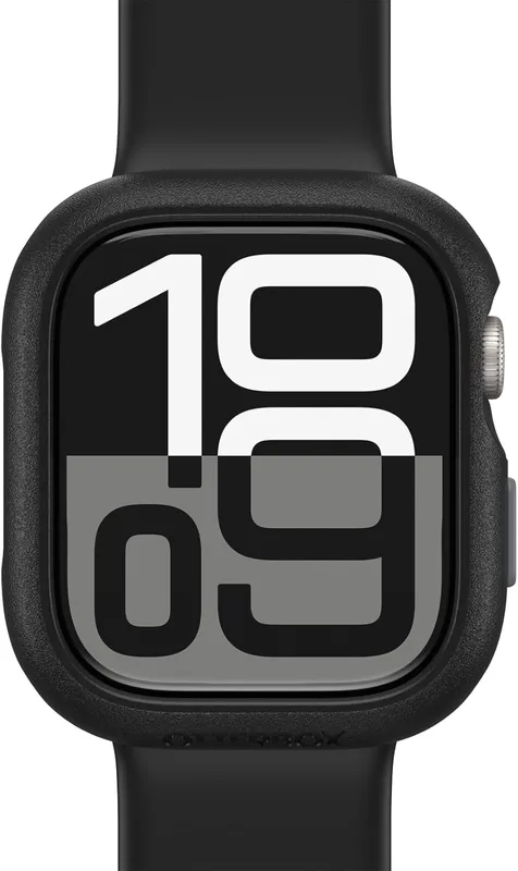 OtterBox Bumper för Apple Watch Series 11/10-46mm, stötsäkert, fallsäkert, Sleek Protective Case för Apple Watch, skyddar skärm och kanter, Svart