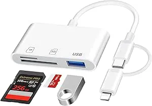 Clomnpe [Apple MFi-certifierad] Clomnpe SD-kortläsare för iPhone