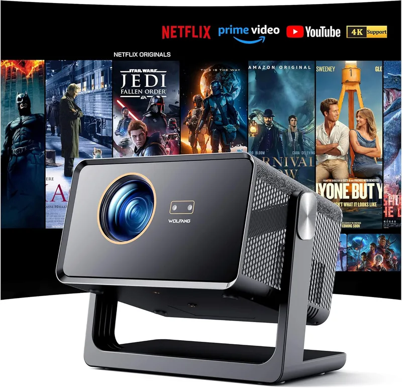 WOLFANG 28000 Lumen 4K Mini Projektor