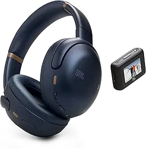 JBL Tour One M3 Smart Tx – trådlösa brusreducerande hörlurar med smart sändare, högupplöst ljud (3,5 mm eller USB-C), rumsligt 360-ljud med huvudspårning och 70 timmars uppspelning (blå)
